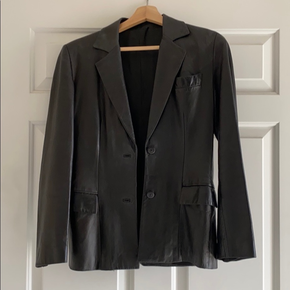 Vintage Gucci Leather Blazer